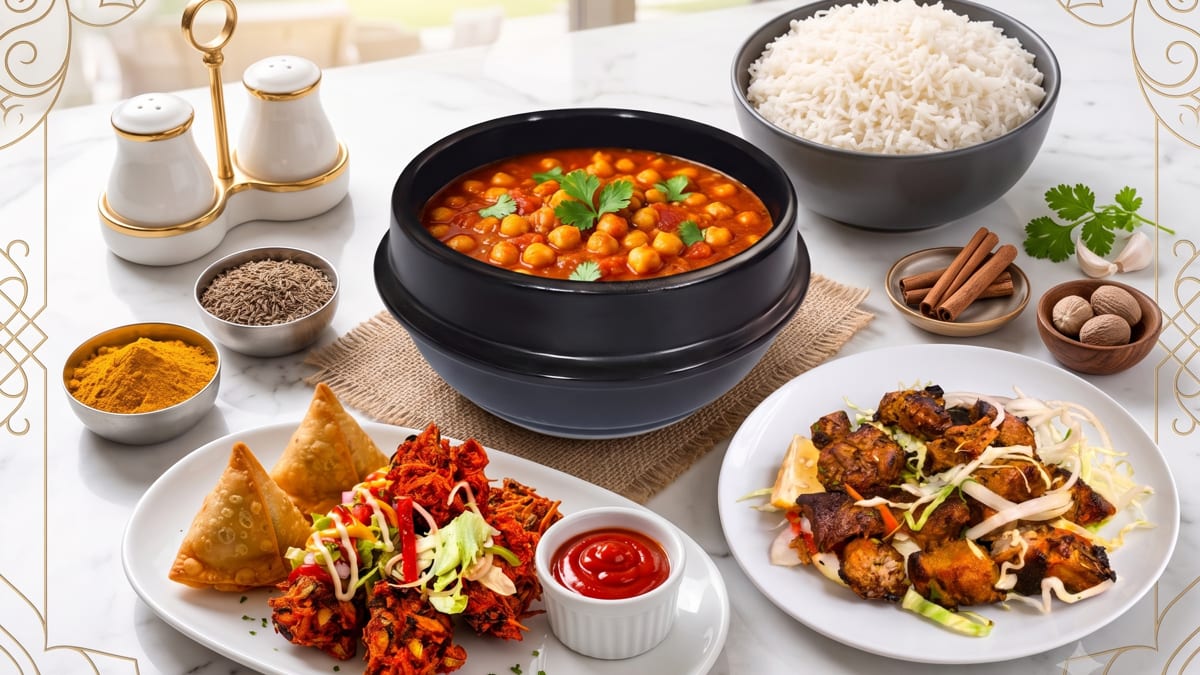 Two cuisines, one table