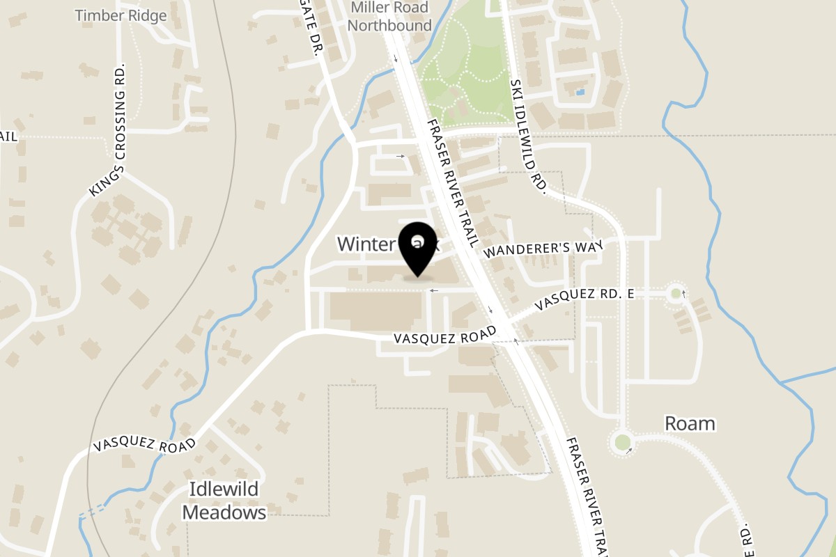 Map showing the location of Durbar Nepalese and Indian Bistro Winter Park on 47 Cooper Creek Way #222 in Winter Park